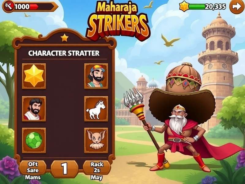 Maharaja Strikers character selection screen